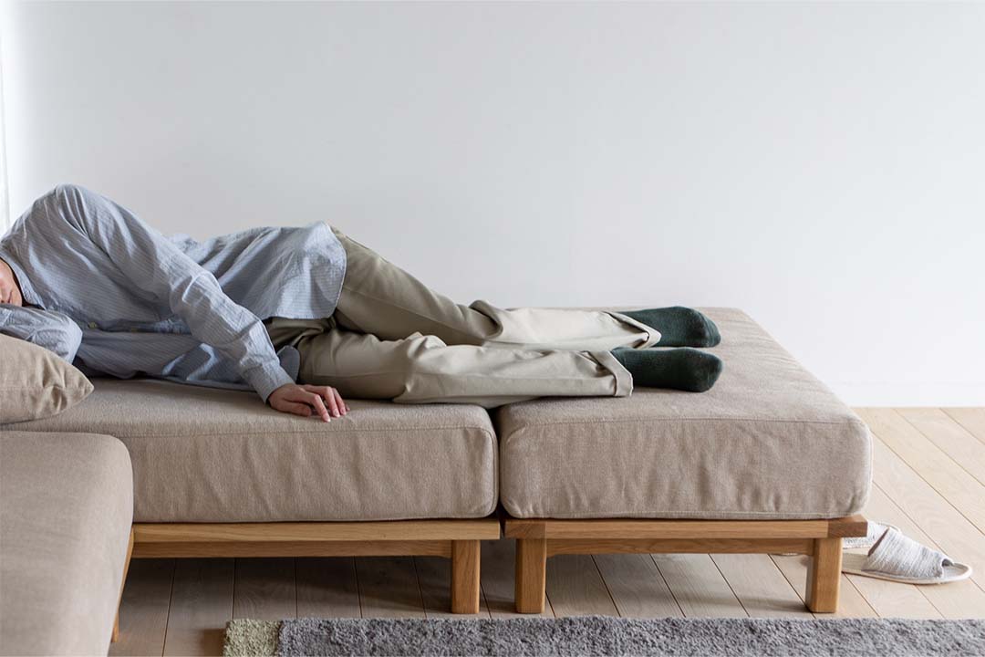 rect.unit sofa ottoman ライトブラウン