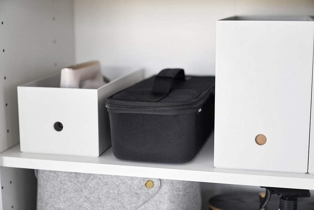 工具バッグ タワー 仕切り付き ライトグレー