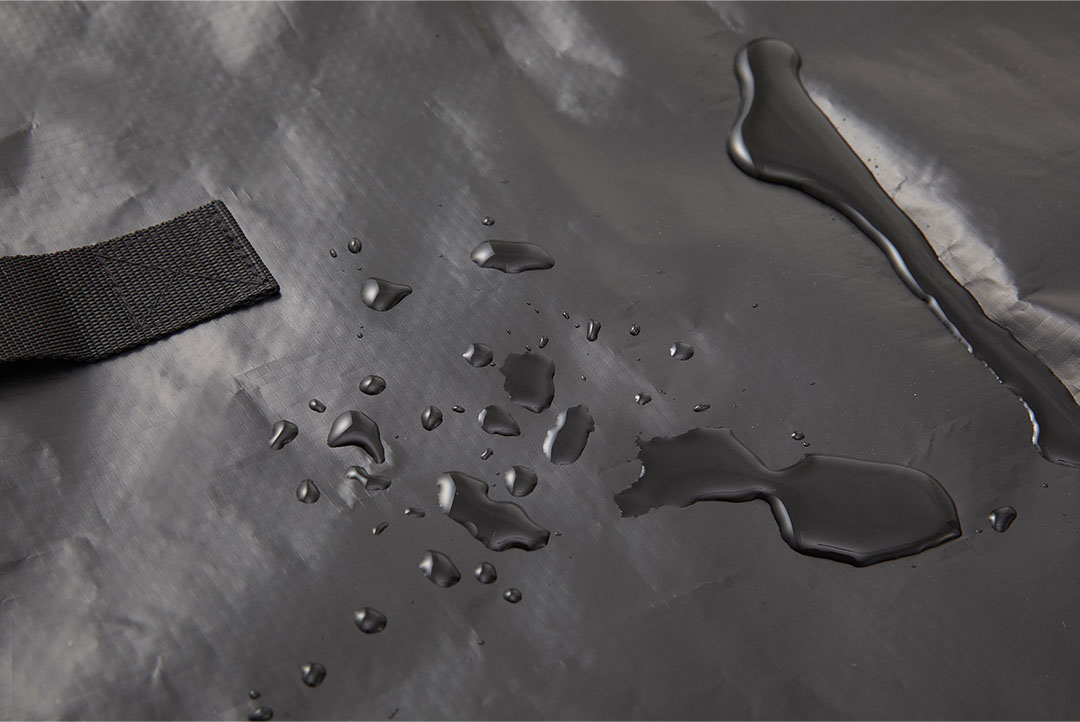 ポリエチレンシート ソファ&ベッド下収納ケース タワー 2個組 ブラック