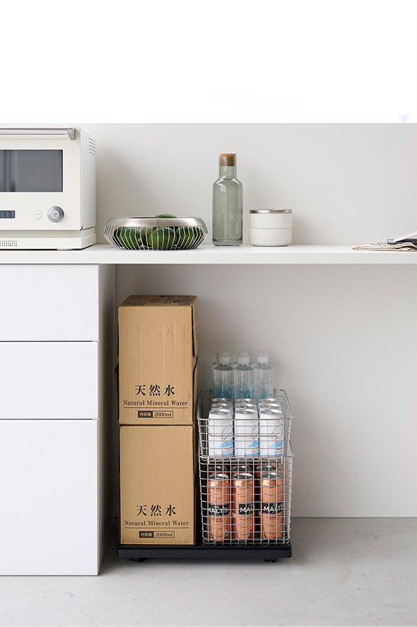 プリンターラック タワー キャスター付き ホワイト