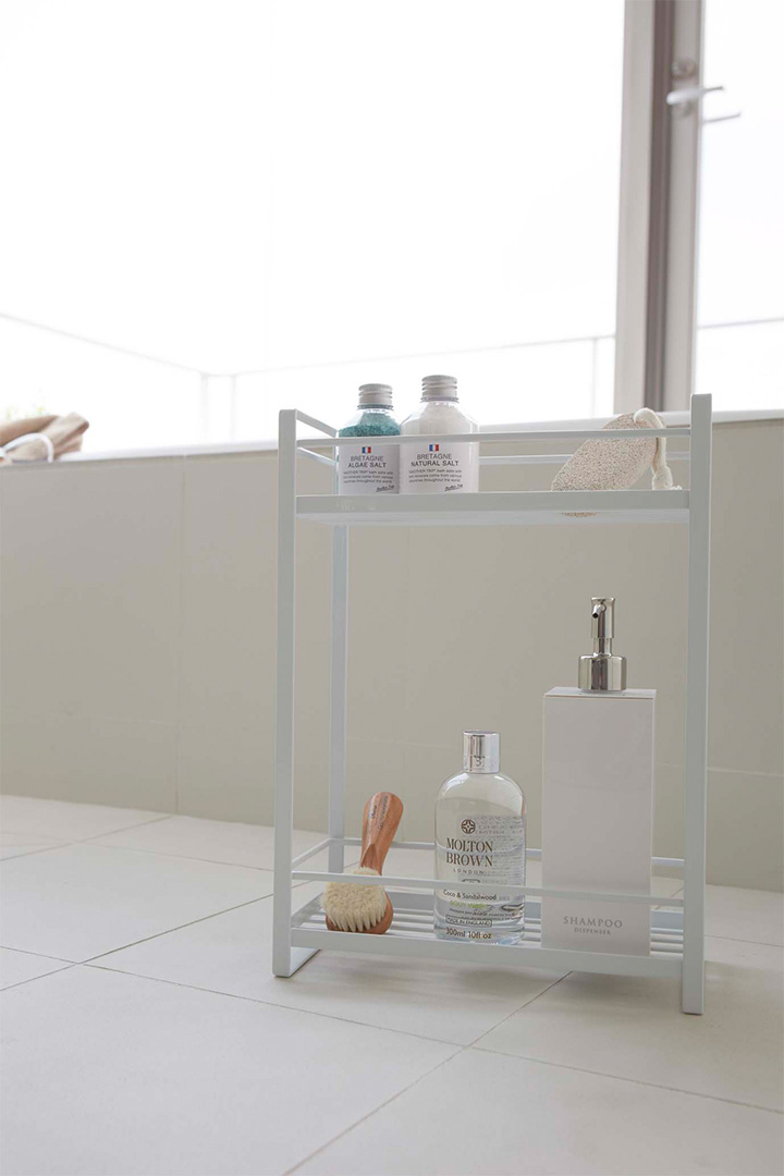 ディスペンサースタンド 2段 ミスト ホワイト