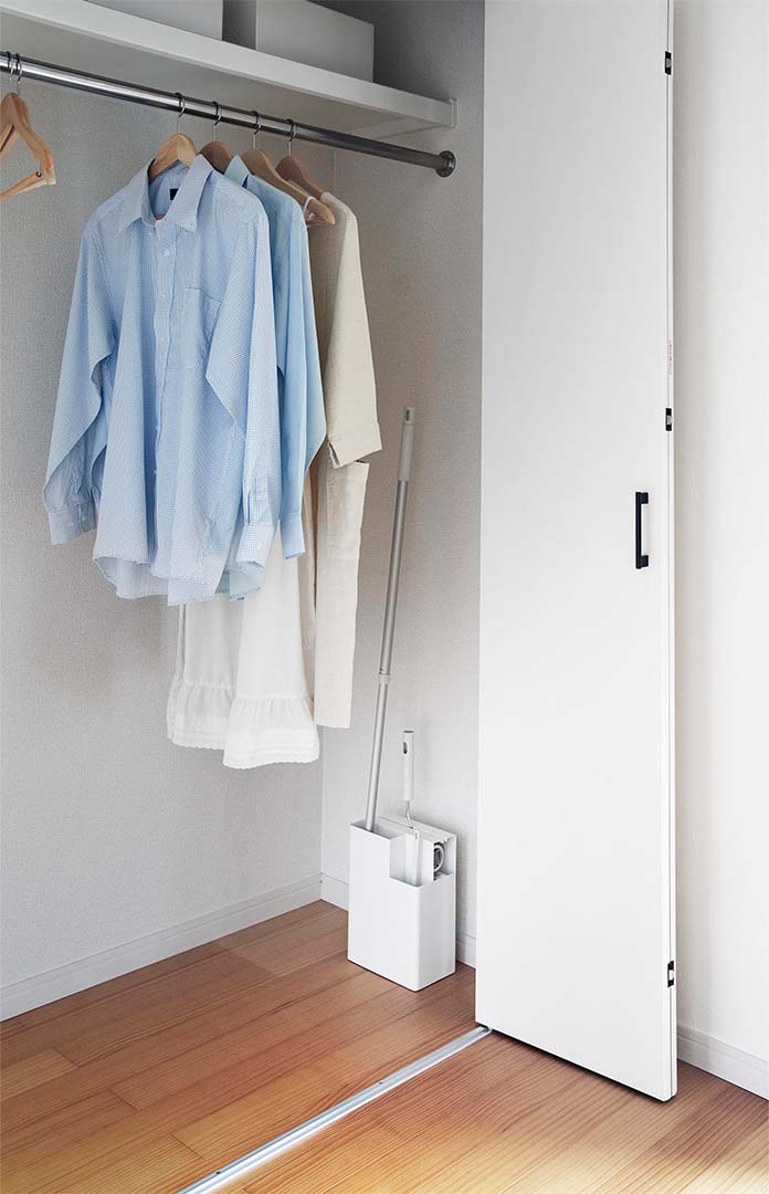 掃除用品収納スタンド プレート ホワイト