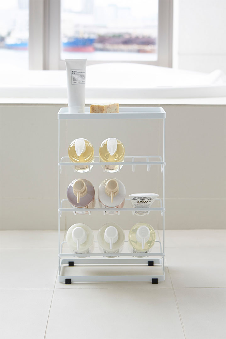 バスボトルラック タワー ホワイト