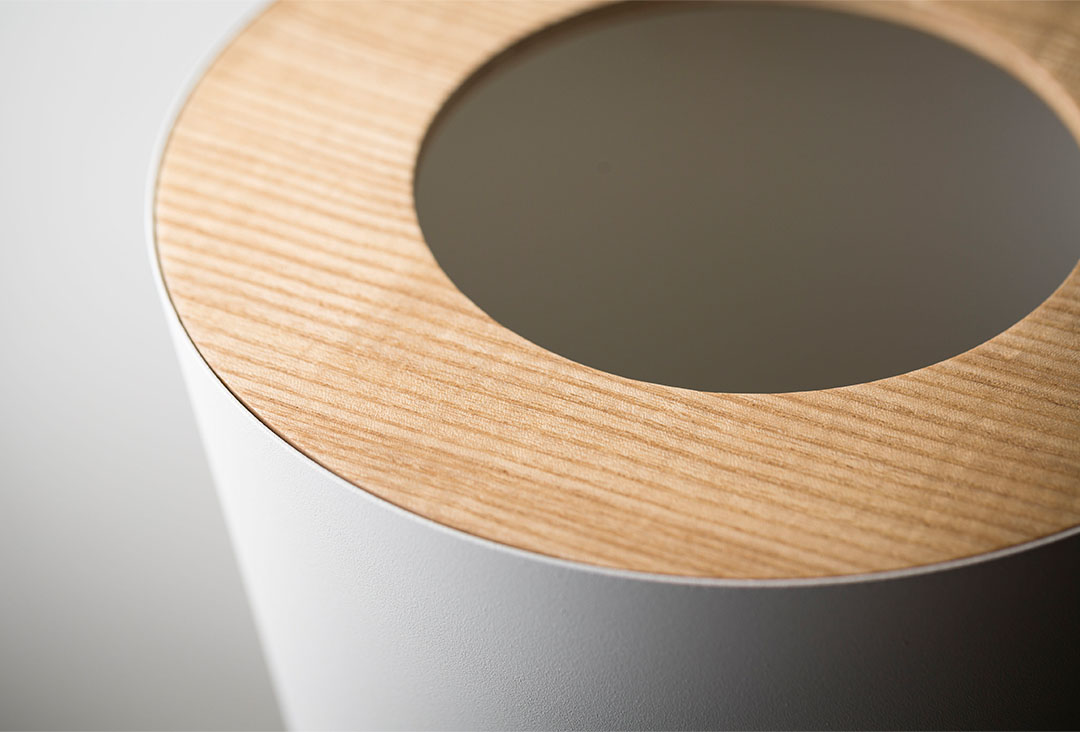 トラッシュカン リン 丸型 ナチュラル