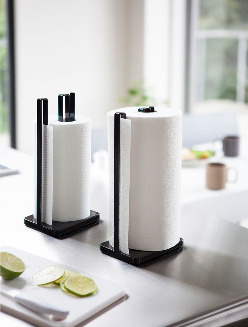 片手で切れるキッチンペーパーホルダー タワー ホワイト