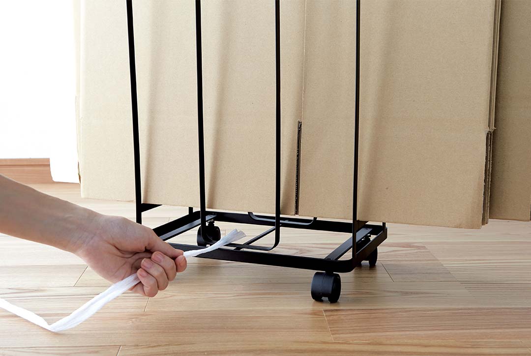 ダンボールストッカー タワー ホワイト