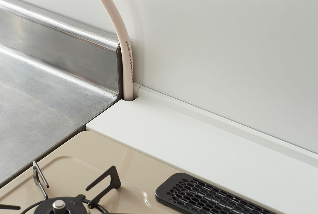 コンロ奥隙間ラック プレート ホワイト