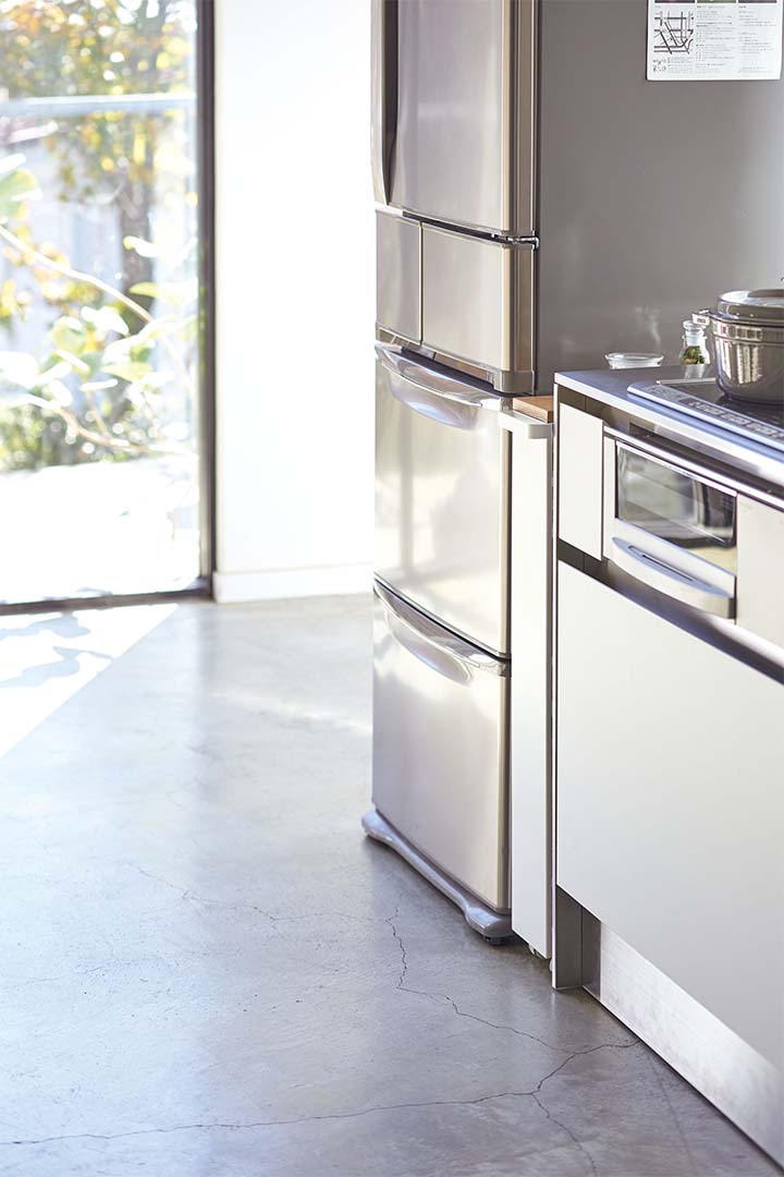 ハンドル付きスリムワゴン タワー ホワイト