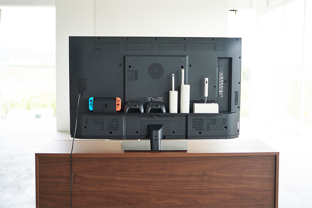 テレビ裏ラック スマート ワイド100 ブラック