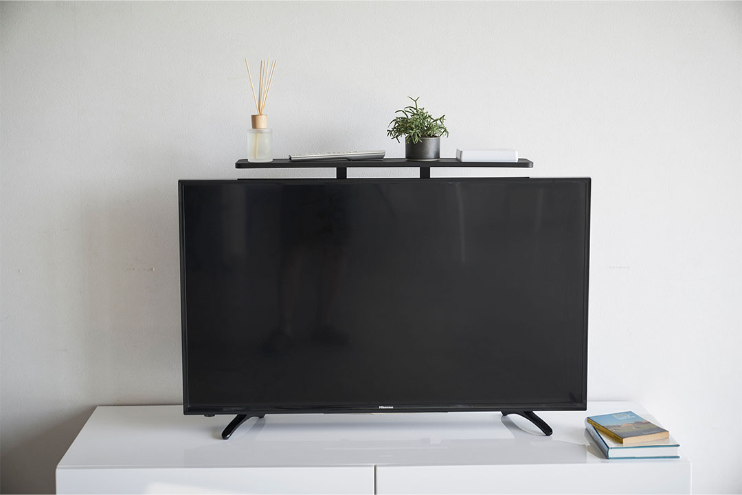 薄型テレビ上ラック スマート ブラック