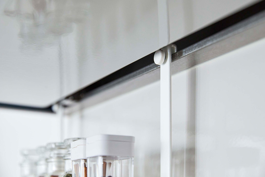 レンジフード調味料ラック プレート 3段 ホワイト