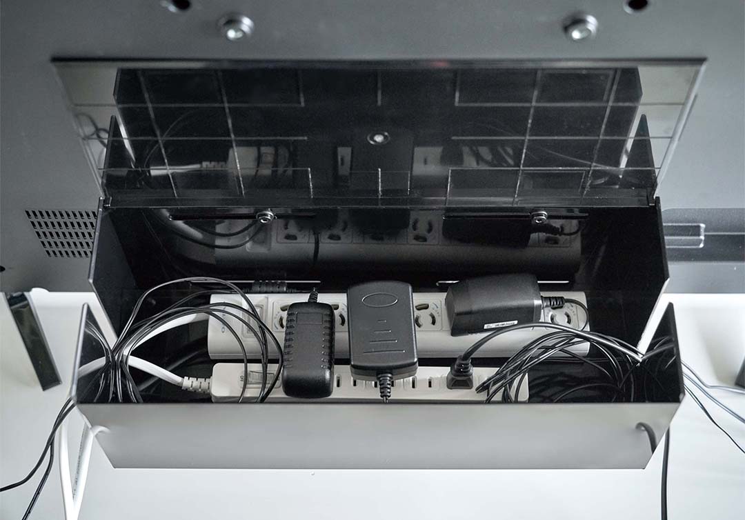 テレビ裏ケーブルボックス スマート ブラック