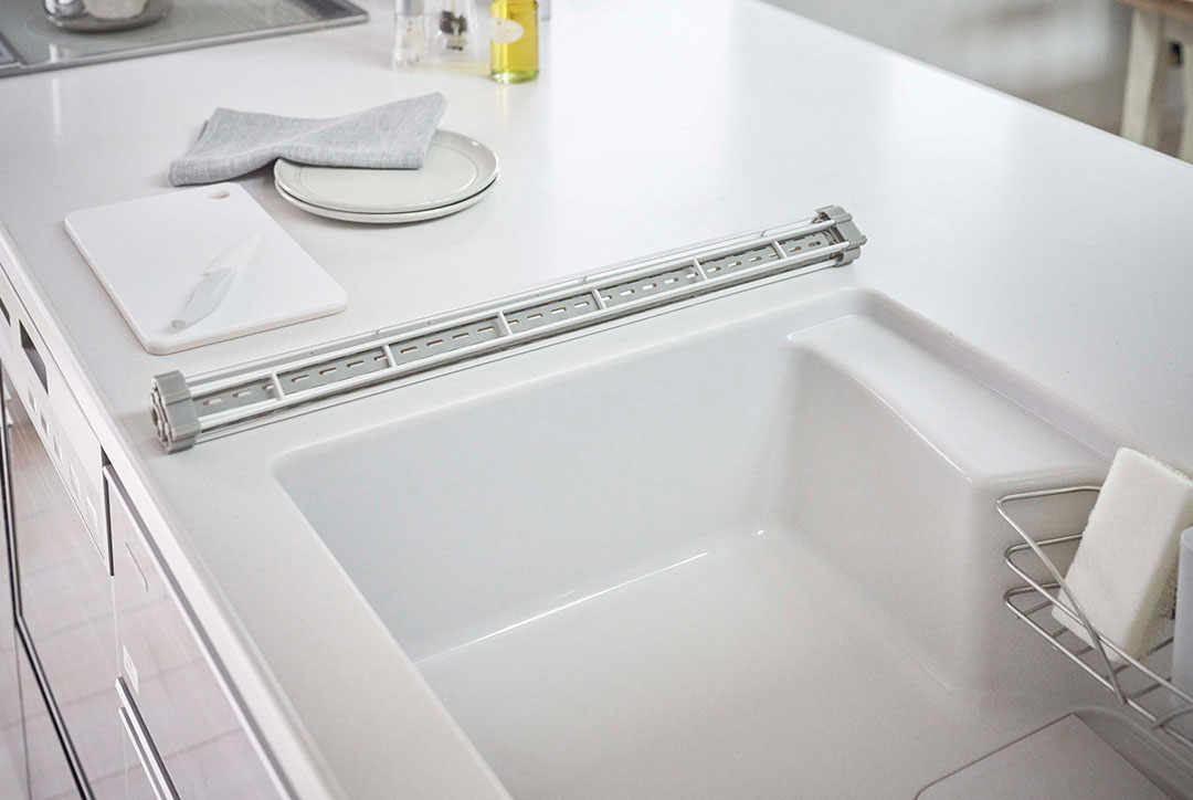 折り畳み水切り プレート シリコーントレー付き S ホワイト