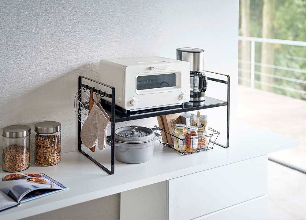 トースターラック タワー ワイド ホワイト