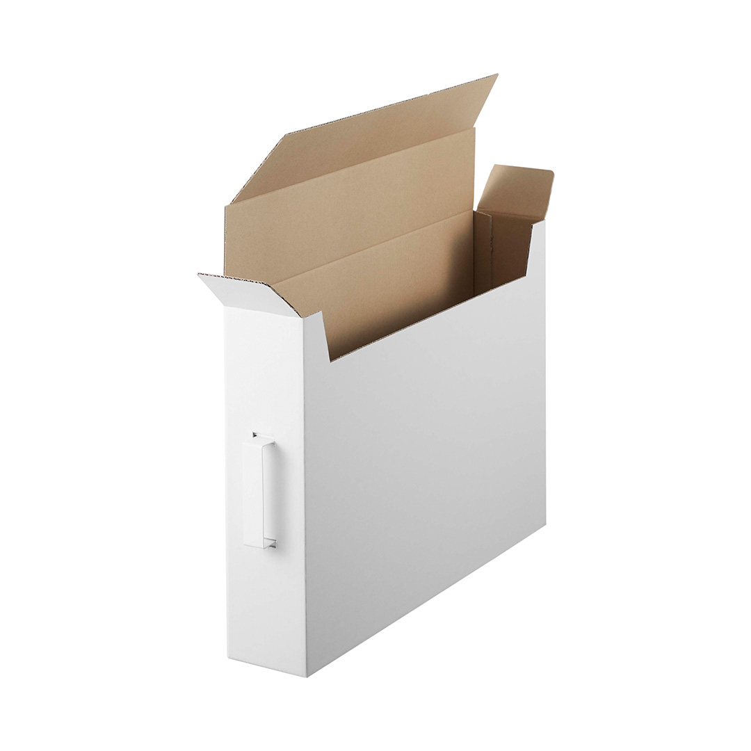 作品収納ボックス タワー 2個組 ホワイト