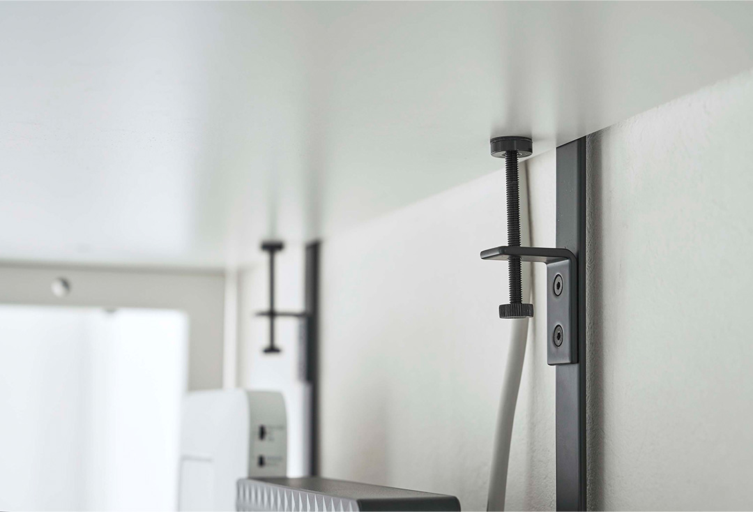 デスク下 ケーブル＆ルーター収納ラック スマート ホワイト