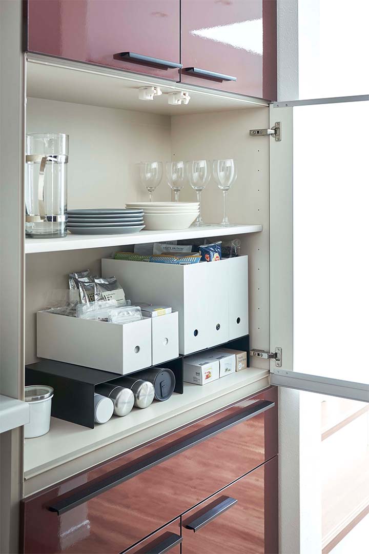 収納ボックス下ラック タワー 2個組 ホワイト