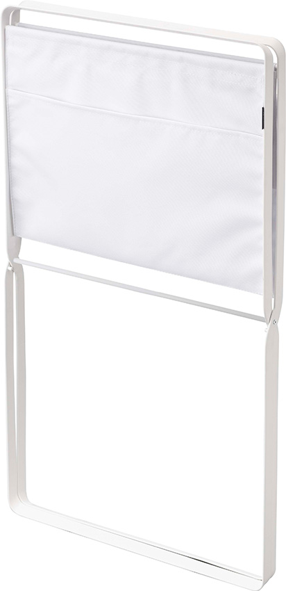 折り畳み高床式ランドリーバスケット タワー ホワイト