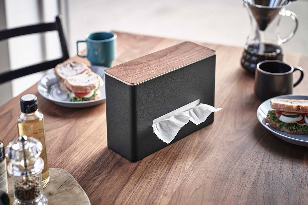 ティッシュ&ウェットシートケース リン ナチュラル