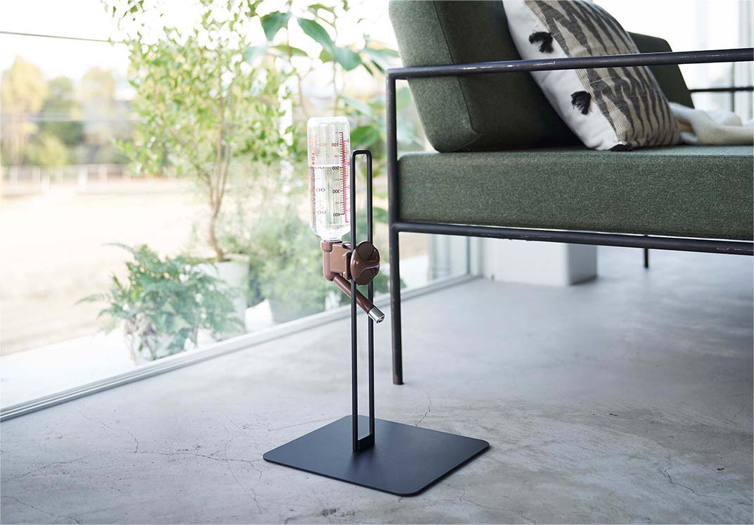 ペット用ボトル給水器スタンド タワー ブラック