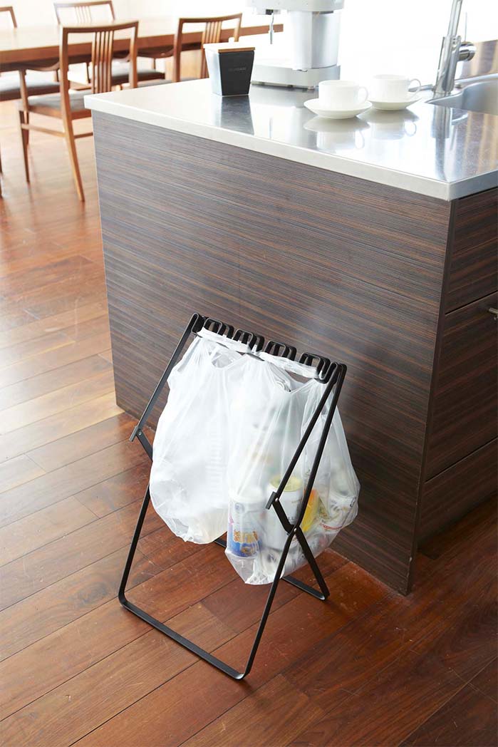 ゴミ袋&レジ袋スタンド タワー ホワイト