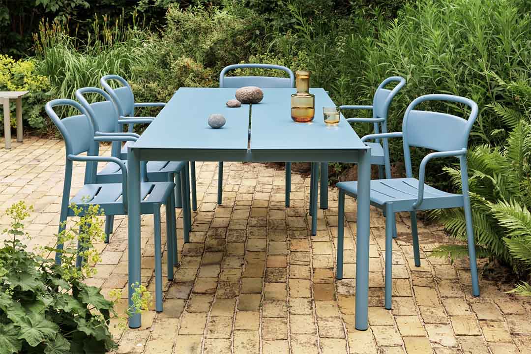 LINEAR STEEL ARM CHAIR バーントオレンジ