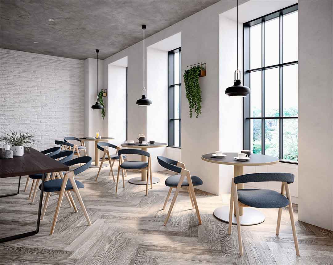 サン ダイニング チェアー(座張)