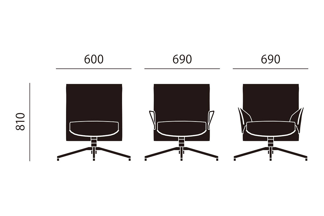 PILOT CHAIR ローバック（脚カラー：ブライト） ヴァロ_785