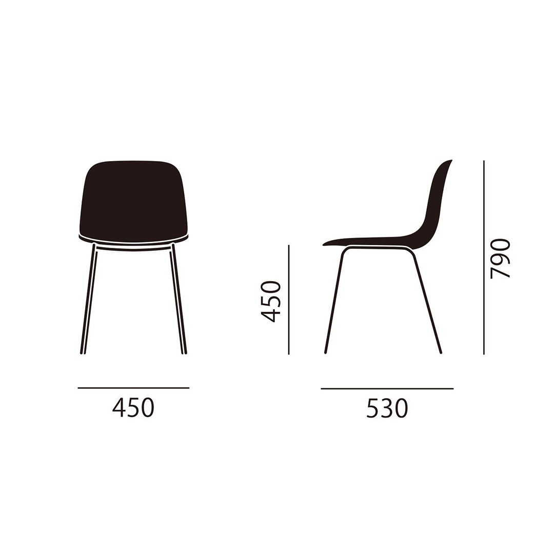 シーラ 4レッグベース（シェル：ホワイト/ベース：ホワイト） ブランチドオーク