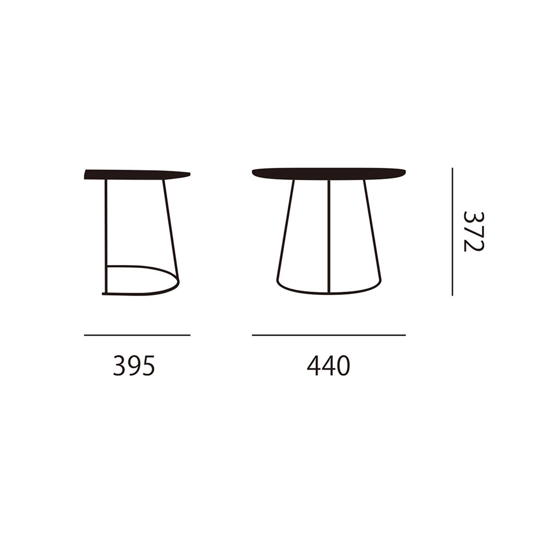 AIRY COFFEE TABLE / HALF ブラック