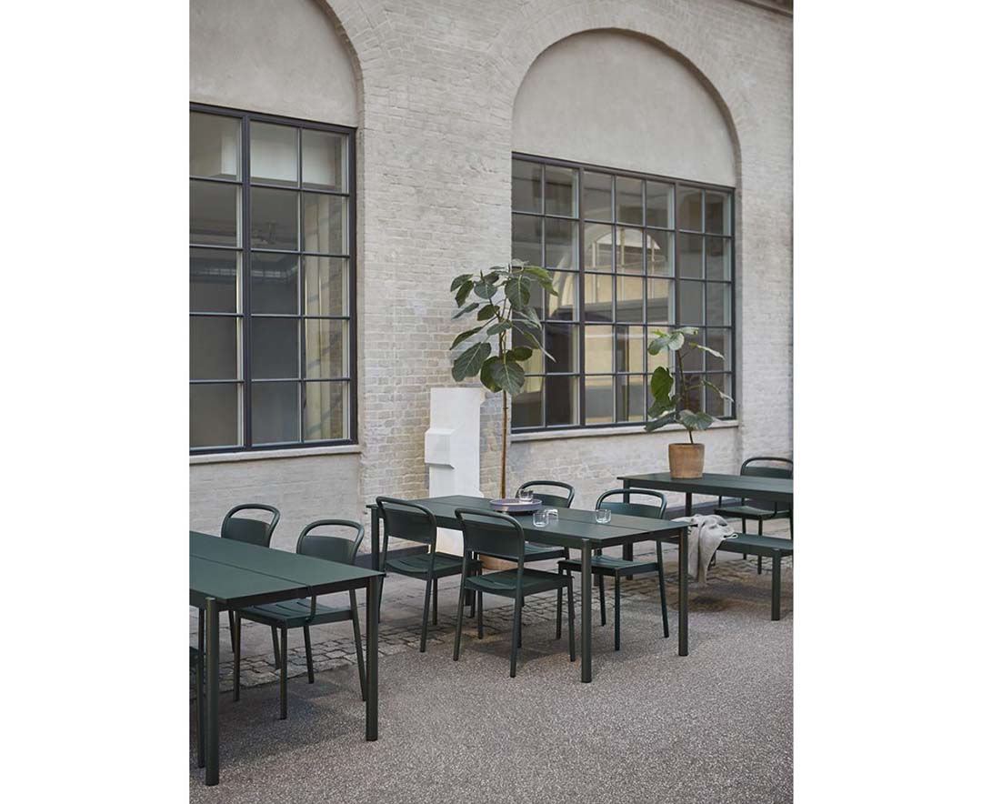 LINEAR STEEL SIDE CHAIR グレー