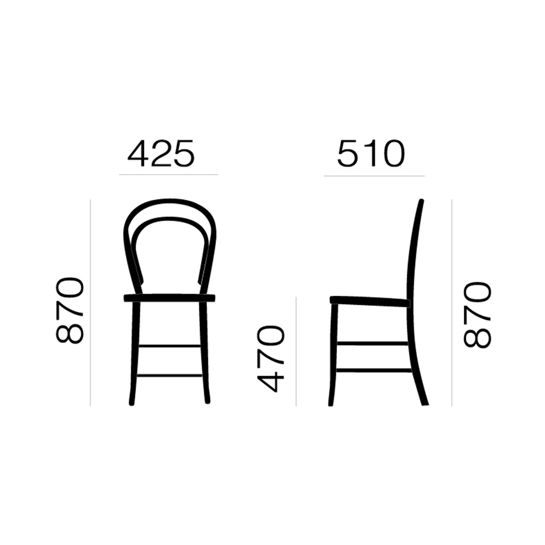 カフェチェア BENT / オイル仕上げ オイル仕上げ