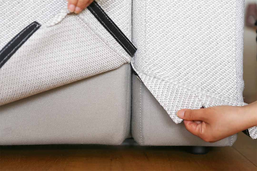 スモワ ソファ オットマン W80×D60 グレー
