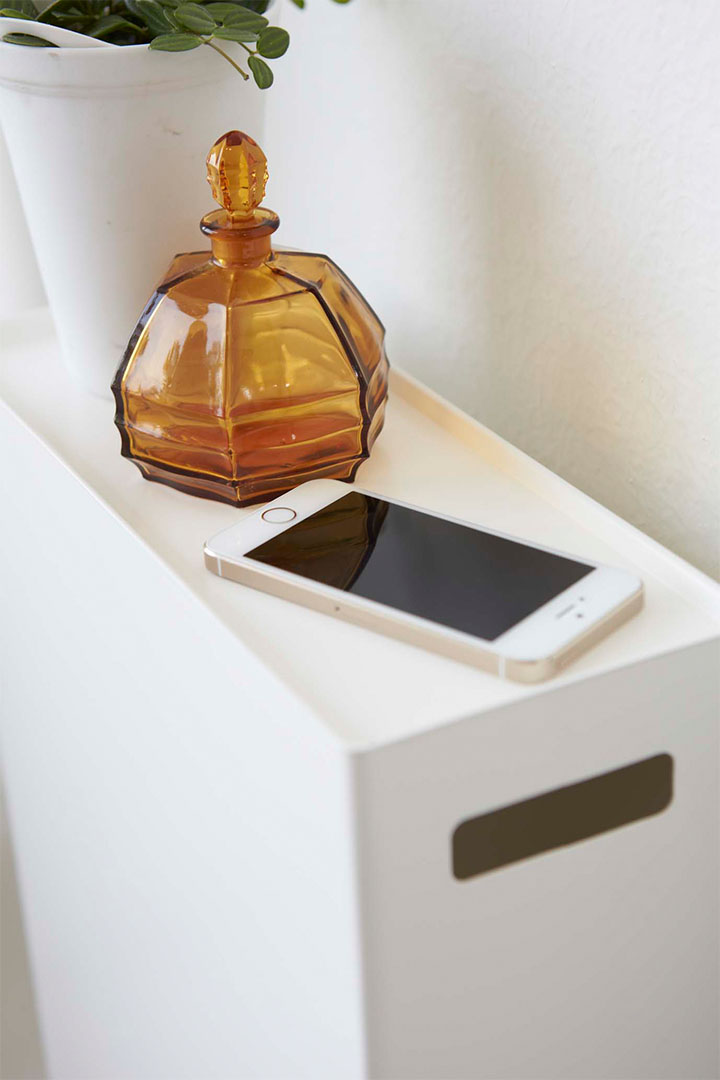 トイレットペーパーストッカー プレート ホワイト