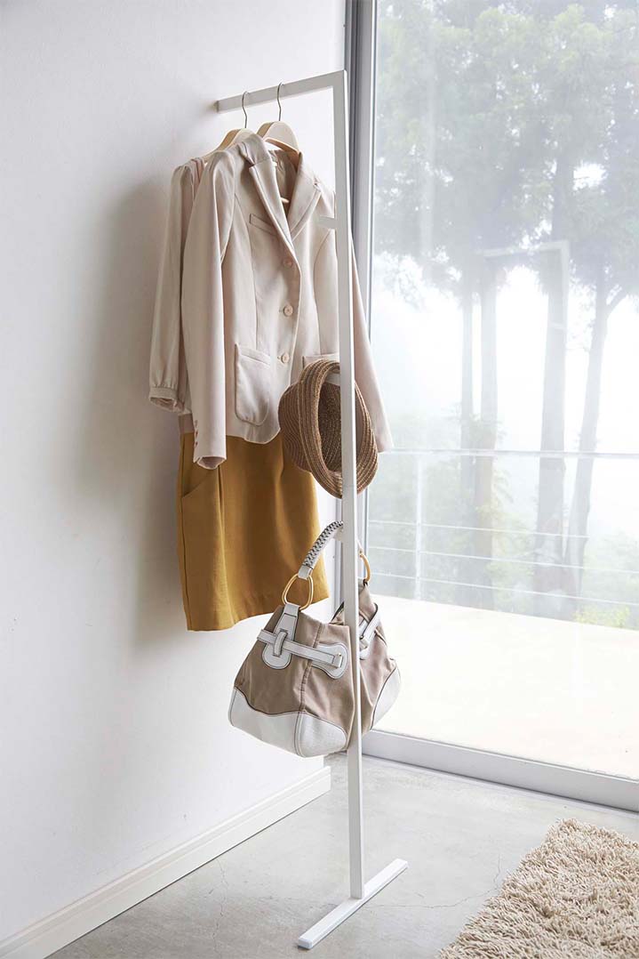 スリムコートハンガー ライン ホワイト