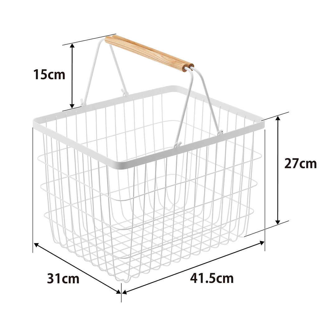 ランドリーバスケット トスカ M ホワイト