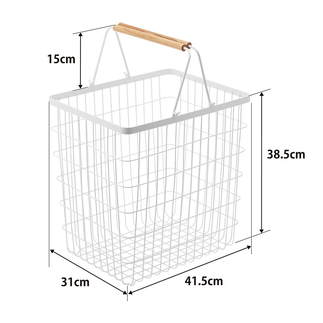 ランドリーバスケット トスカ L ホワイト