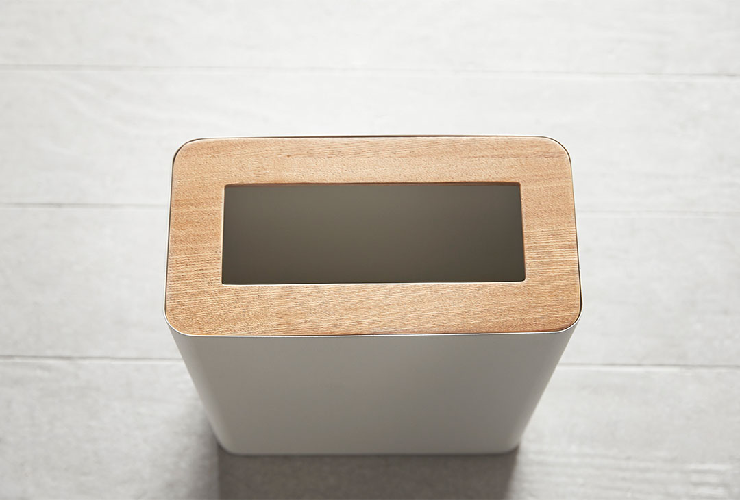 トラッシュカン リン 角型 ブラウン