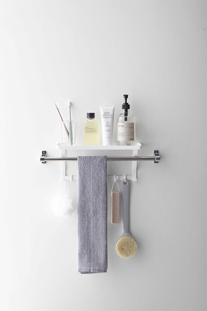 タオル掛け上ラック ミスト ホワイト