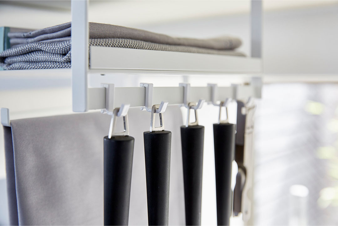 戸棚下多機能ラック プレート ホワイト