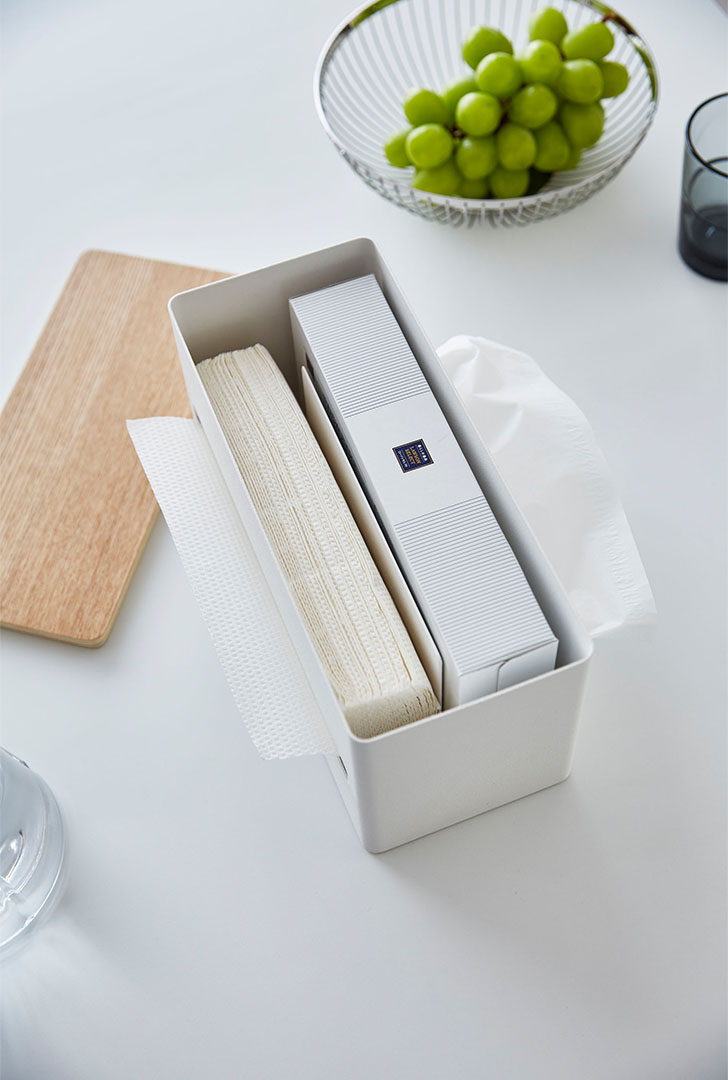 両面ティッシュケース リン ブラウン