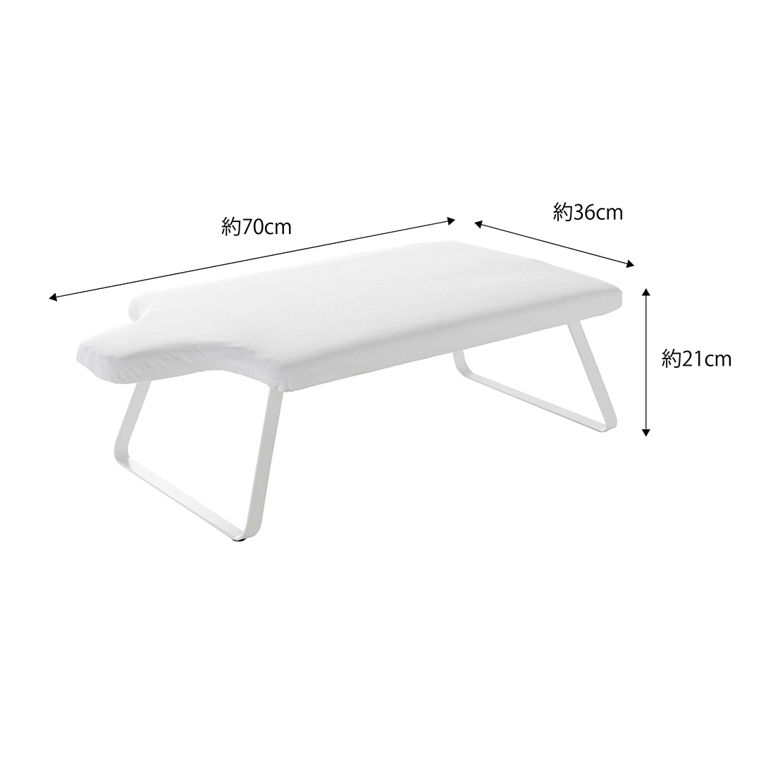 人体型スチールメッシュアイロン台 タワー ホワイト