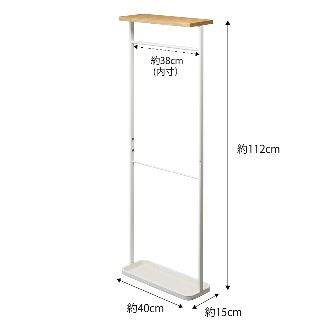天板付き引っ掛け傘立て タワー ブラック