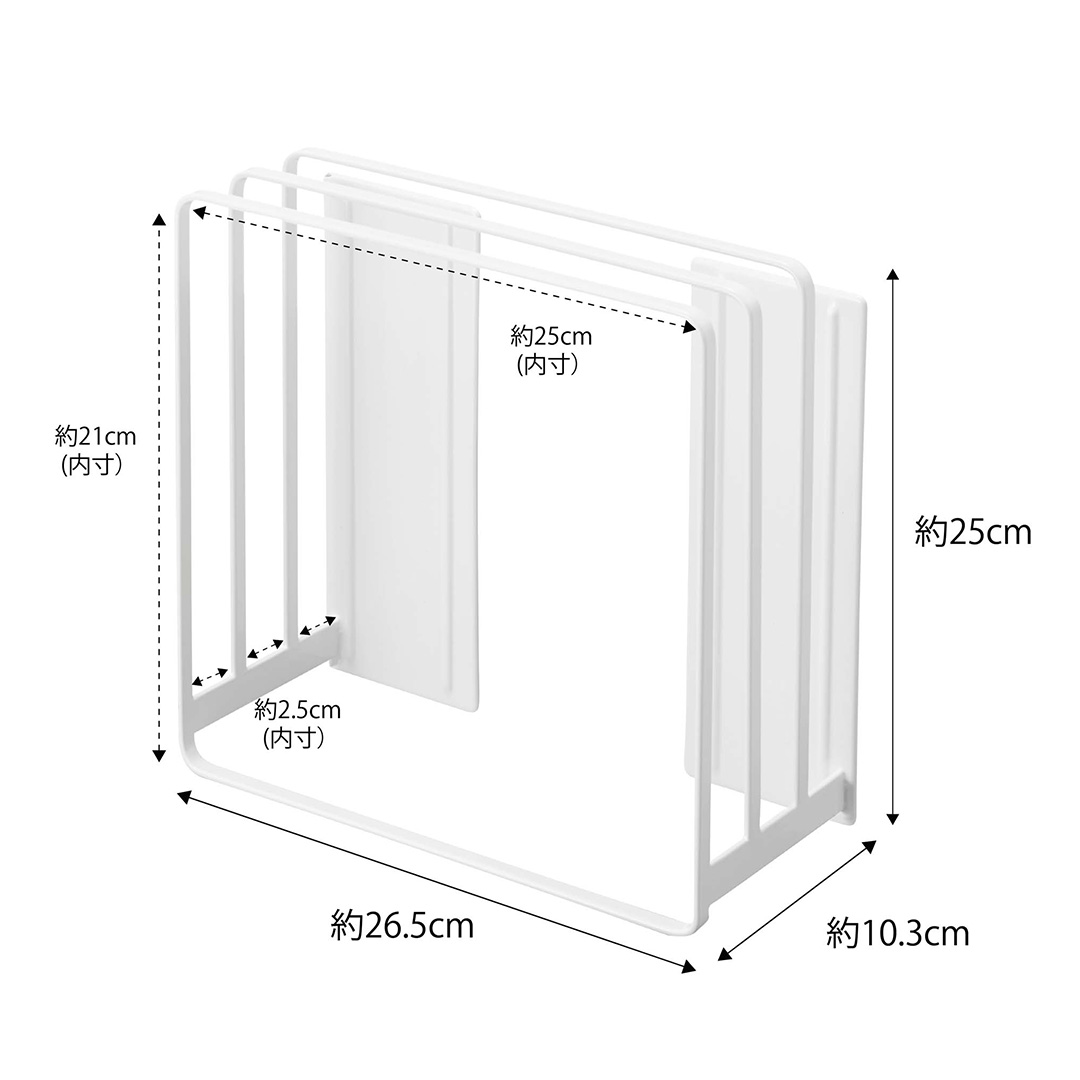 乾きやすいマグネット風呂蓋スタンド タワー ホワイト