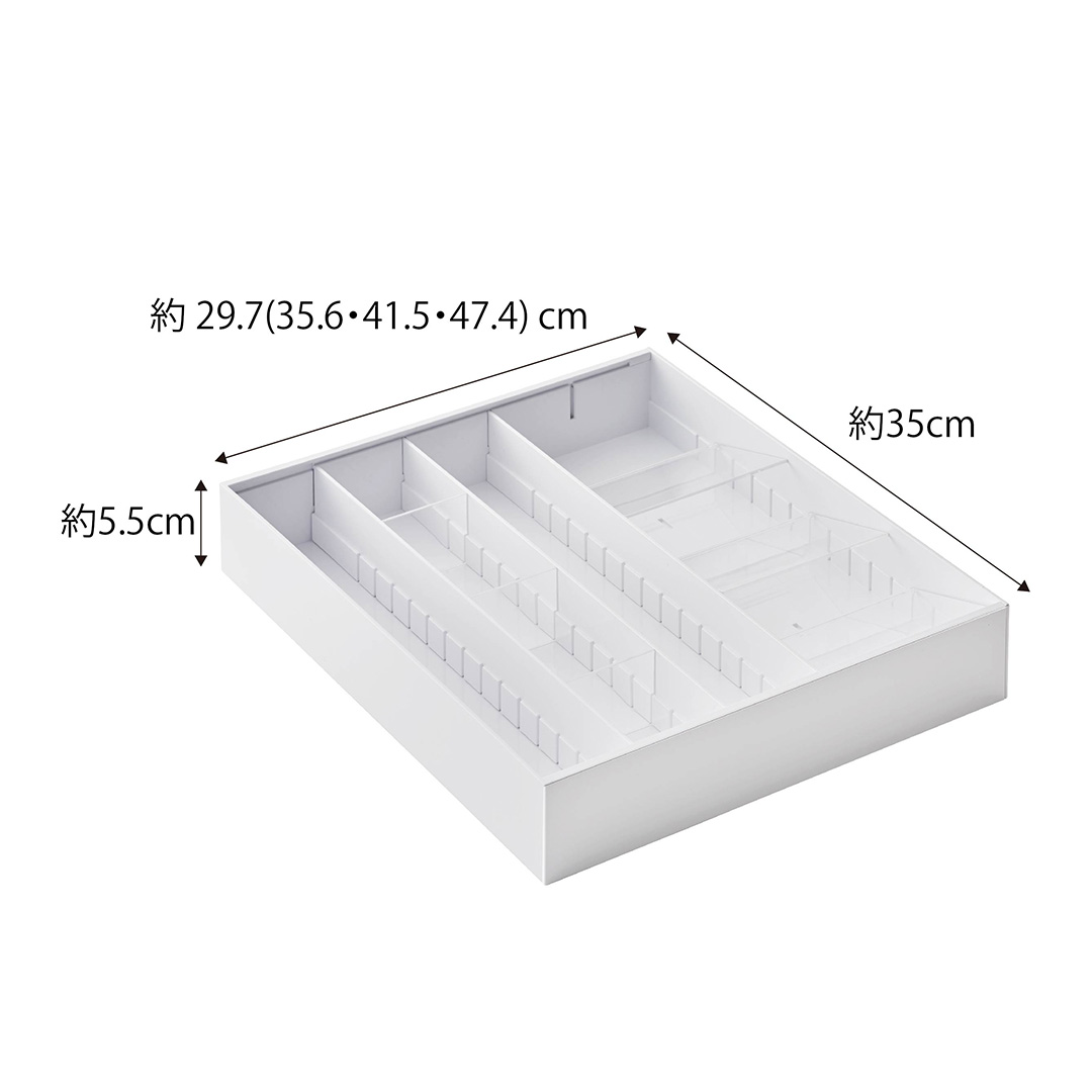 立体横伸縮カトラリーケース タワー ブラック