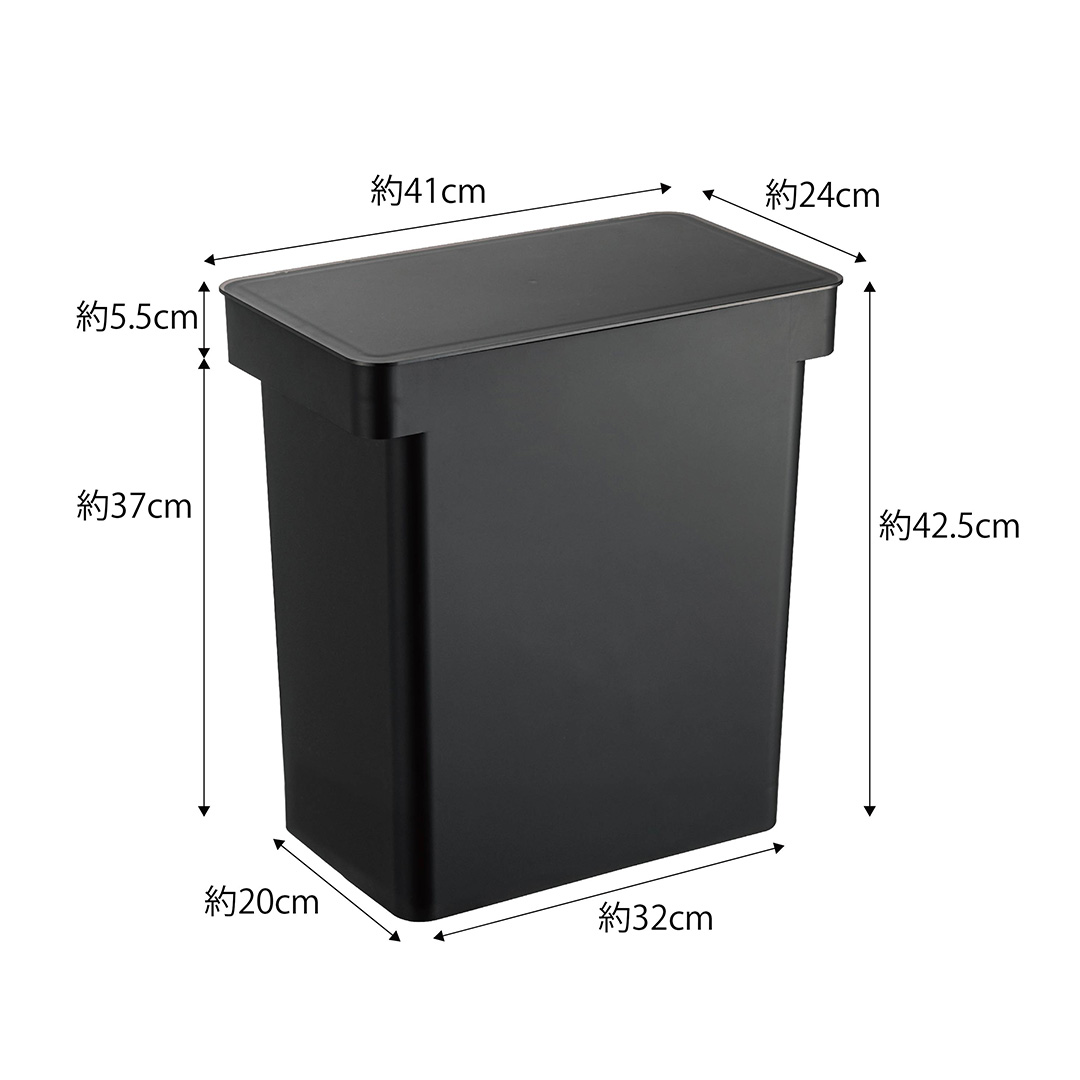 密閉ペットフードストッカー タワー 12kg 計量カップ付 ブラック