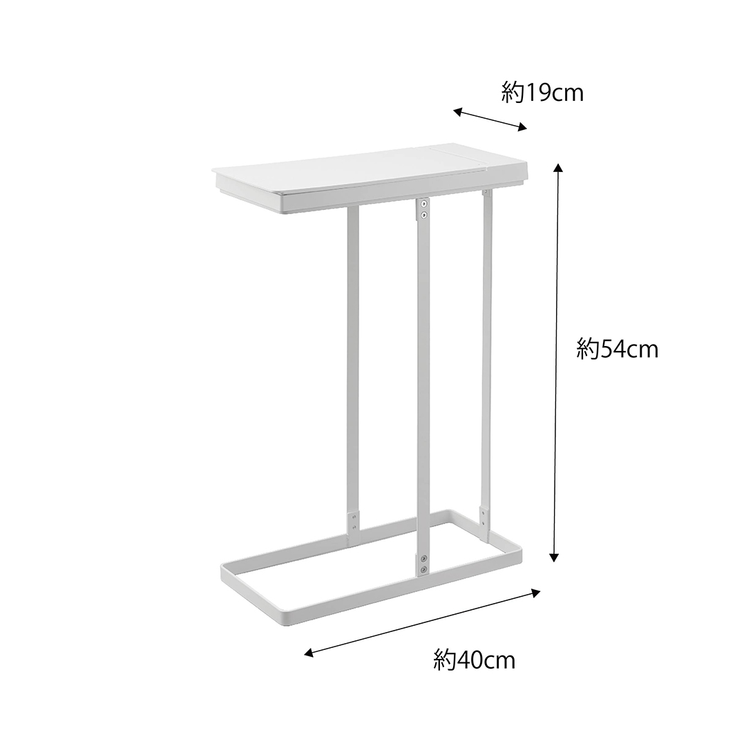 スリム蓋付き分別ゴミ袋ホルダー タワー 45L ホワイト