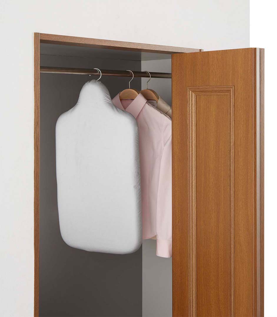 軽量人体型アイロン台 フック付き アルミコート