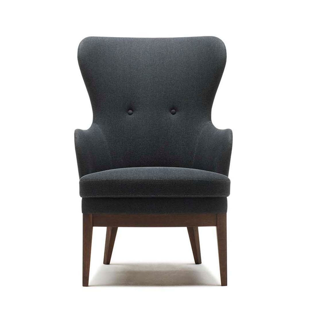 NC043W ラウンジチェア（脚カラー：アンバーブラック） XF-5（ダークグレー）