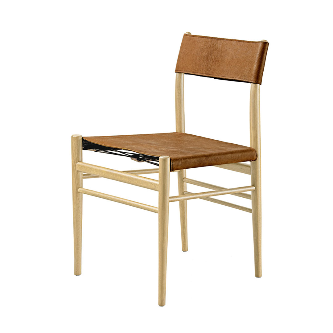 SLUNG CHAIR（脚カラー：ローオーク） ローオーク / ブラウンレザー